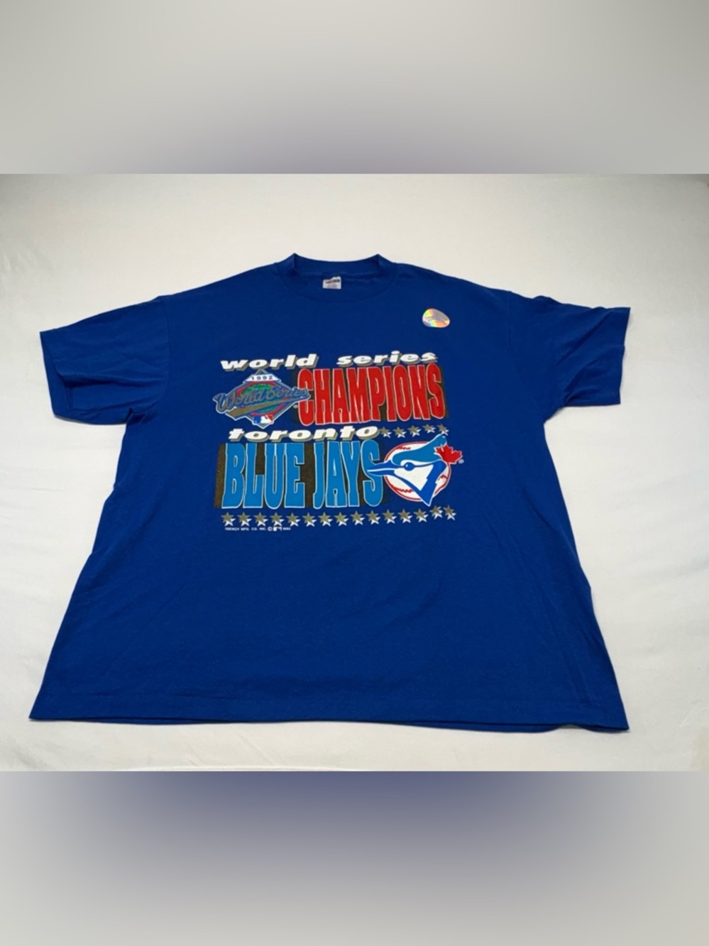 NEW Deadstock VINTAGE 1992 Toronto Blue Jays World Series-XL - Hologram-Trench